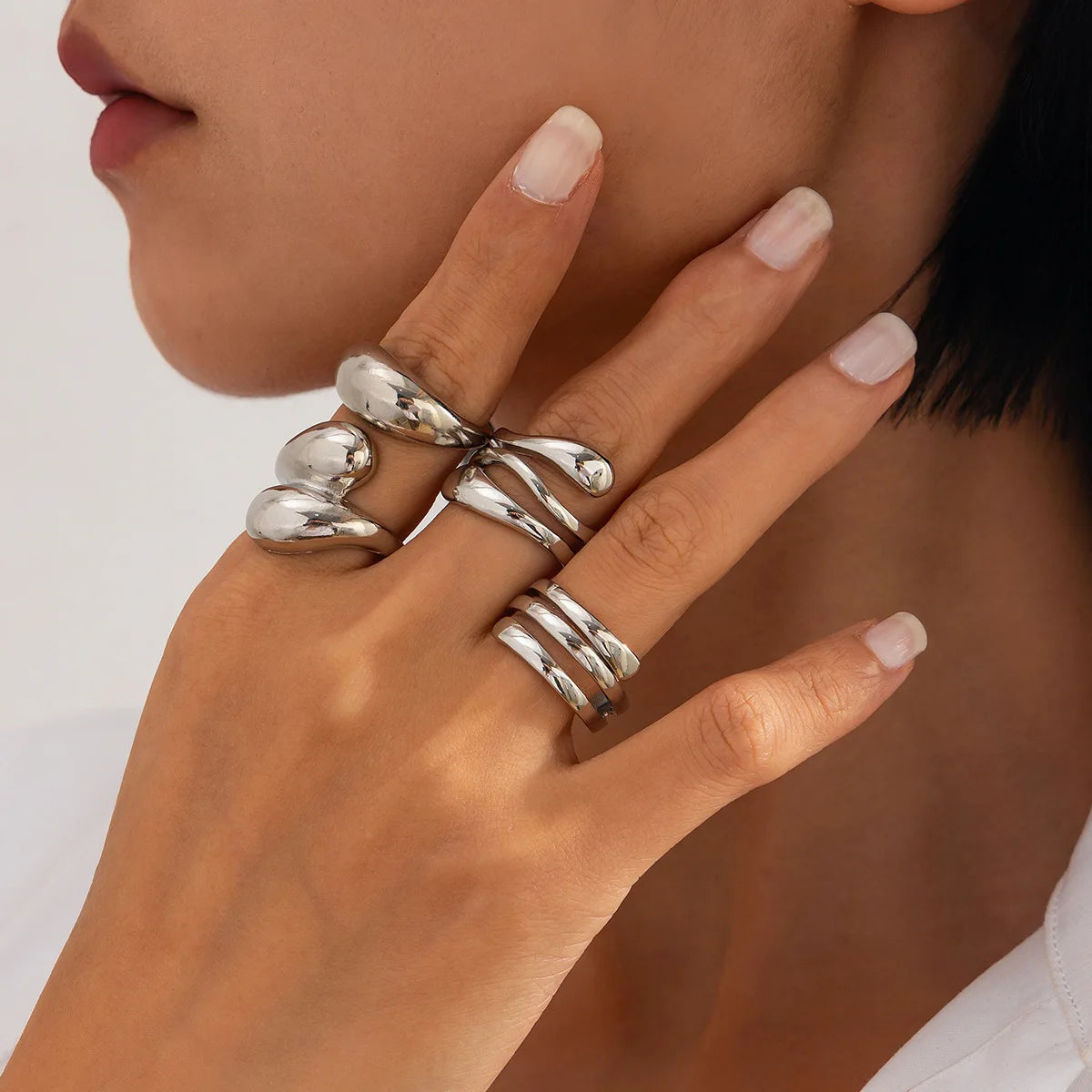 Bold Geometric Wide Cuff Bangle