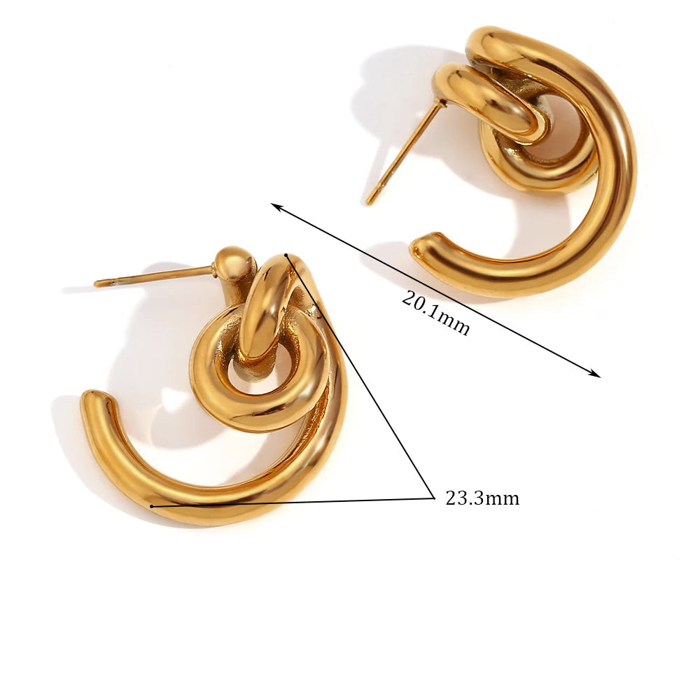 Irregular Statement Drop Earrings