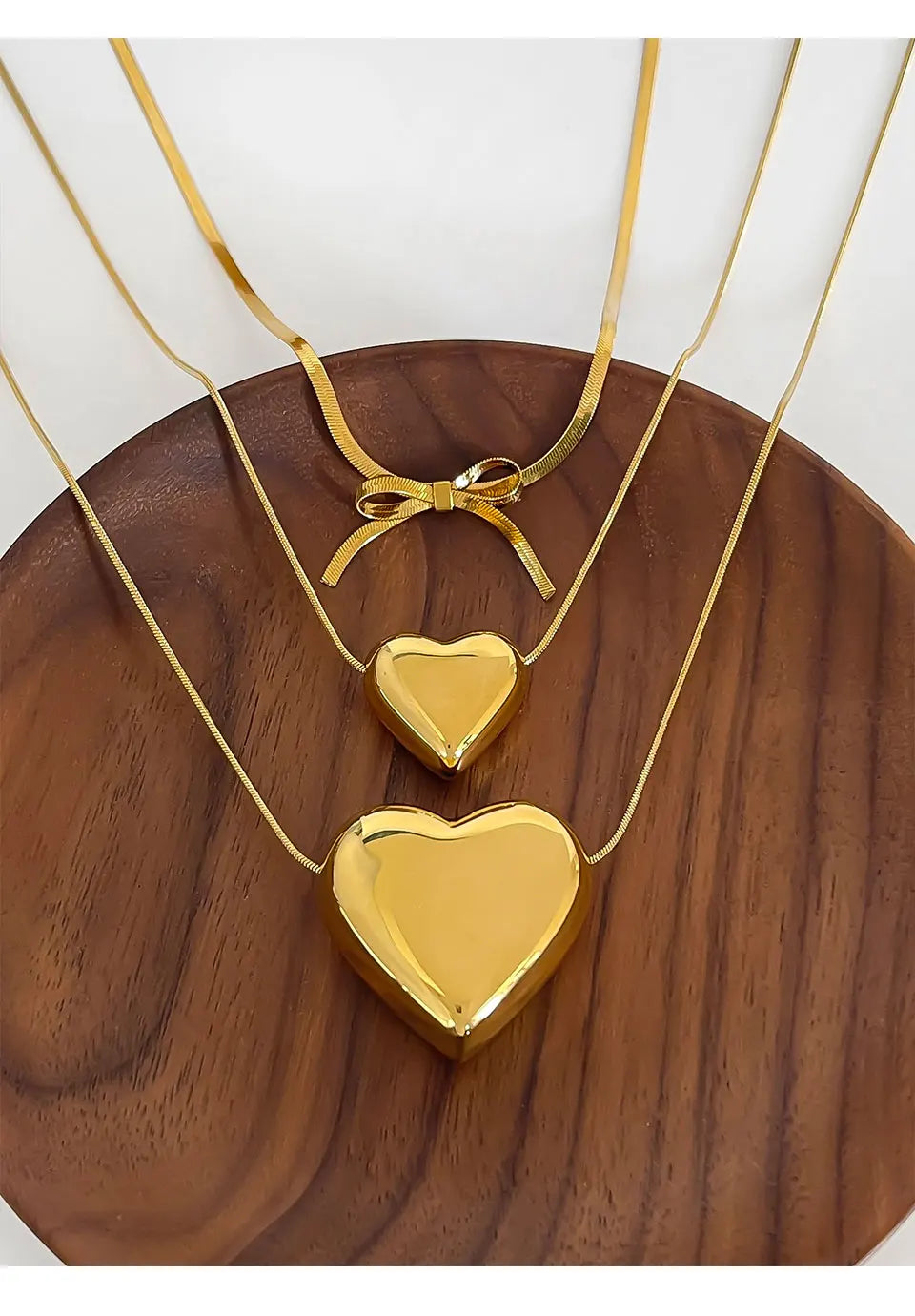 Bowknot Snake Chain Pendant Necklace