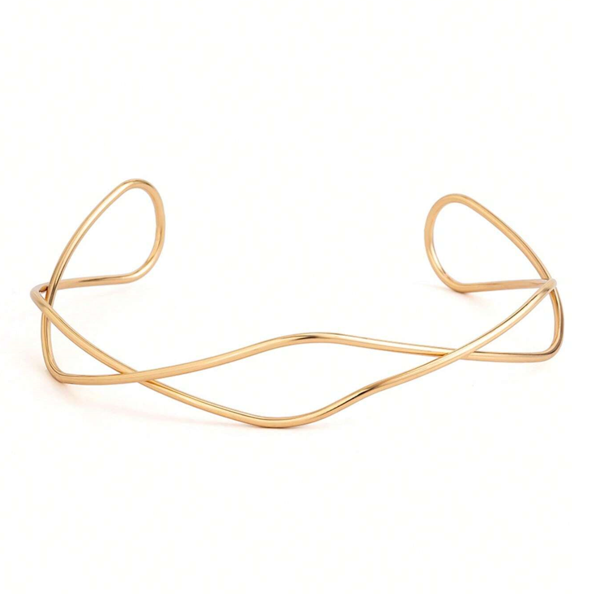 Elegant Twisted Wire Necklace Choker