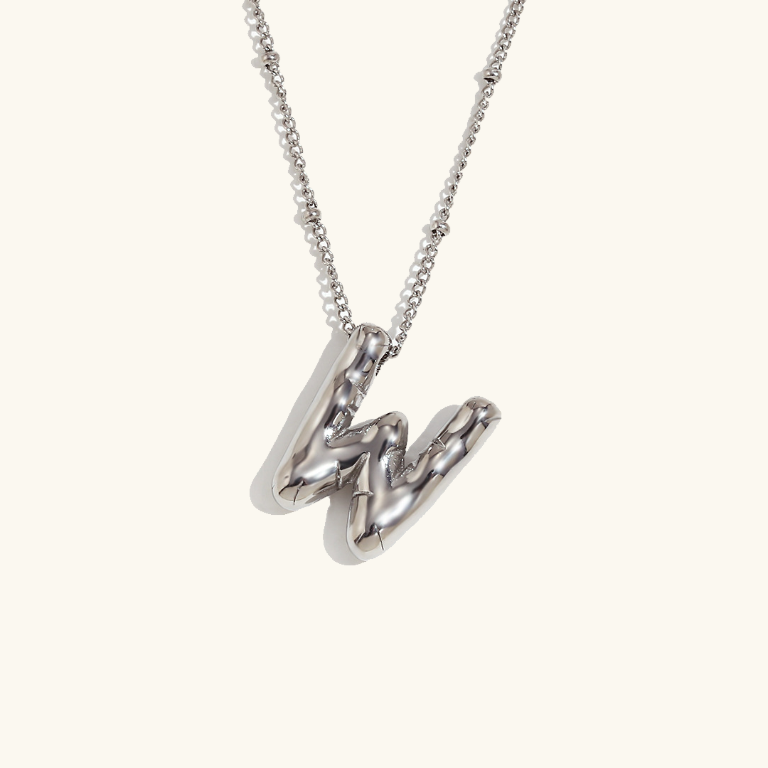 Personalized Gold Ball d'Or Initial Necklace