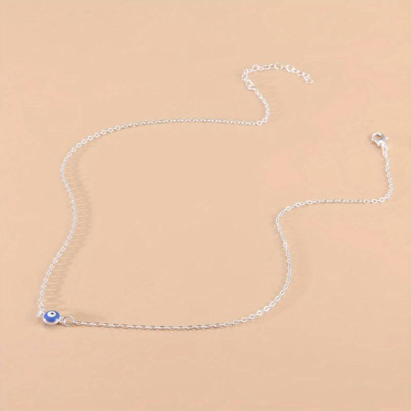Protective Blue Evil Eye Vintage Protection Necklace