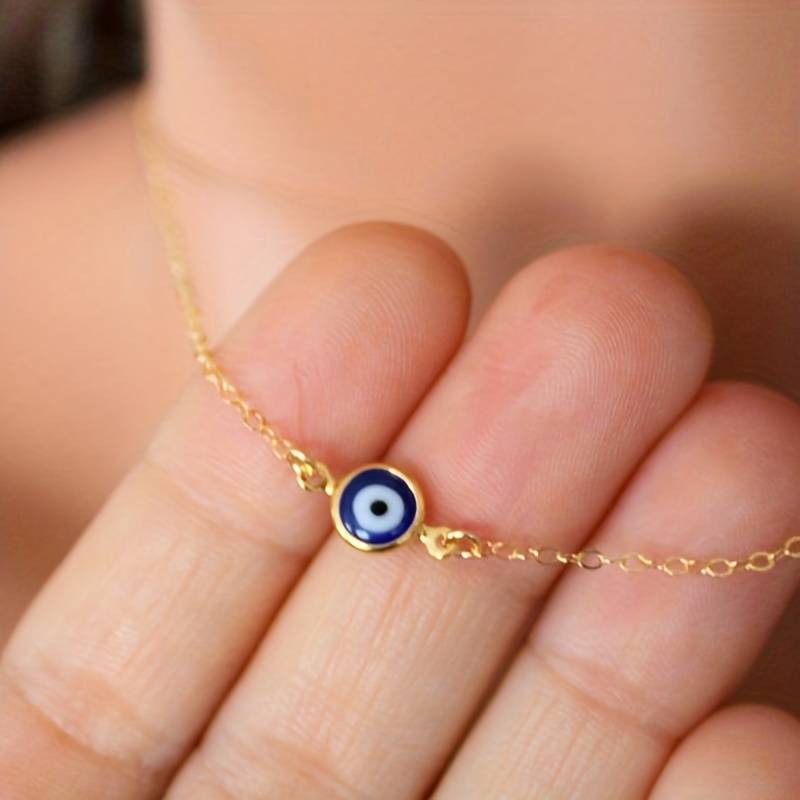 Protective Blue Evil Eye Vintage Protection Necklace