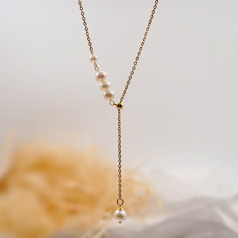 Water Pearl Multi-Layered Necklace