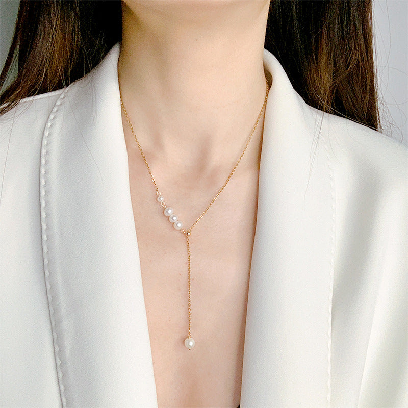 Water Pearl Multi-Layered Necklace