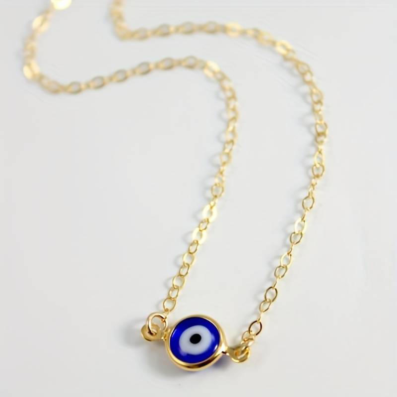 Protective Blue Evil Eye Vintage Protection Necklace