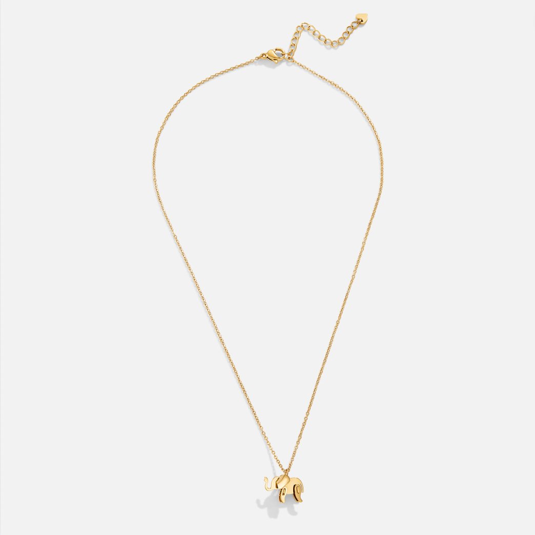 Elegant Gold Elephant Necklace