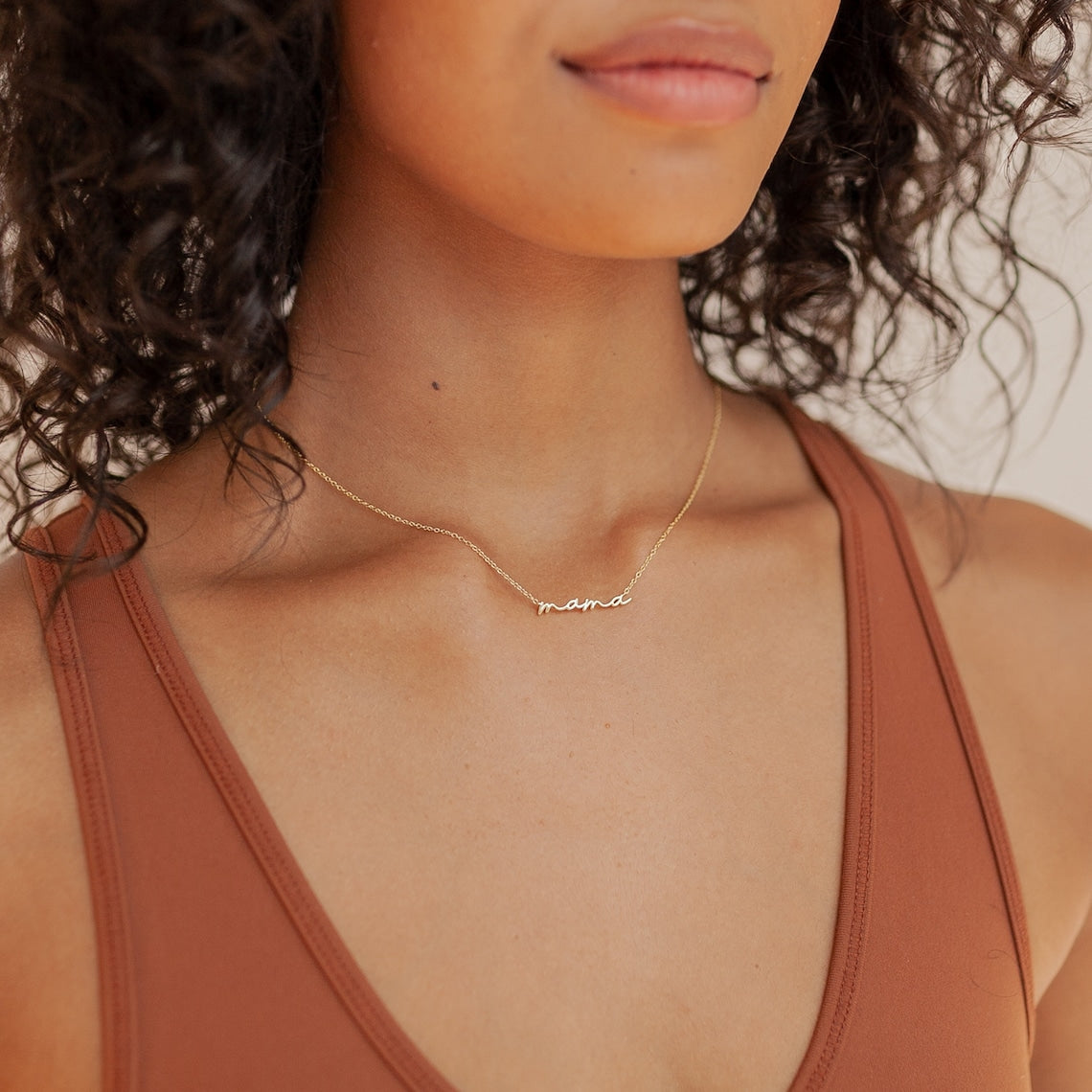 Mom Cursive "Mama" Necklace