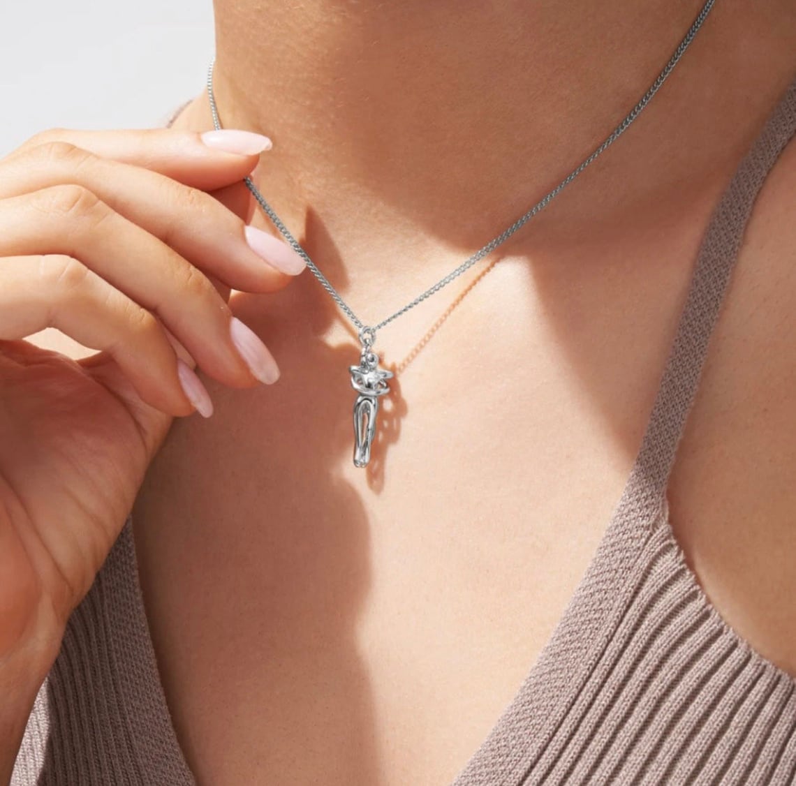 Handcrafted Loving Hug Pendant Necklace
