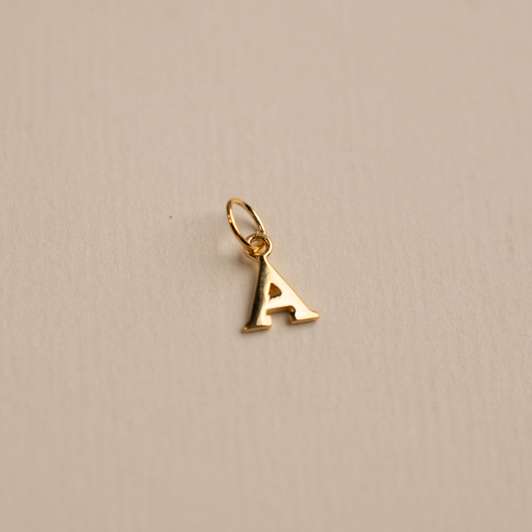 Sabrina Gold Custom Letter Pendant Necklace