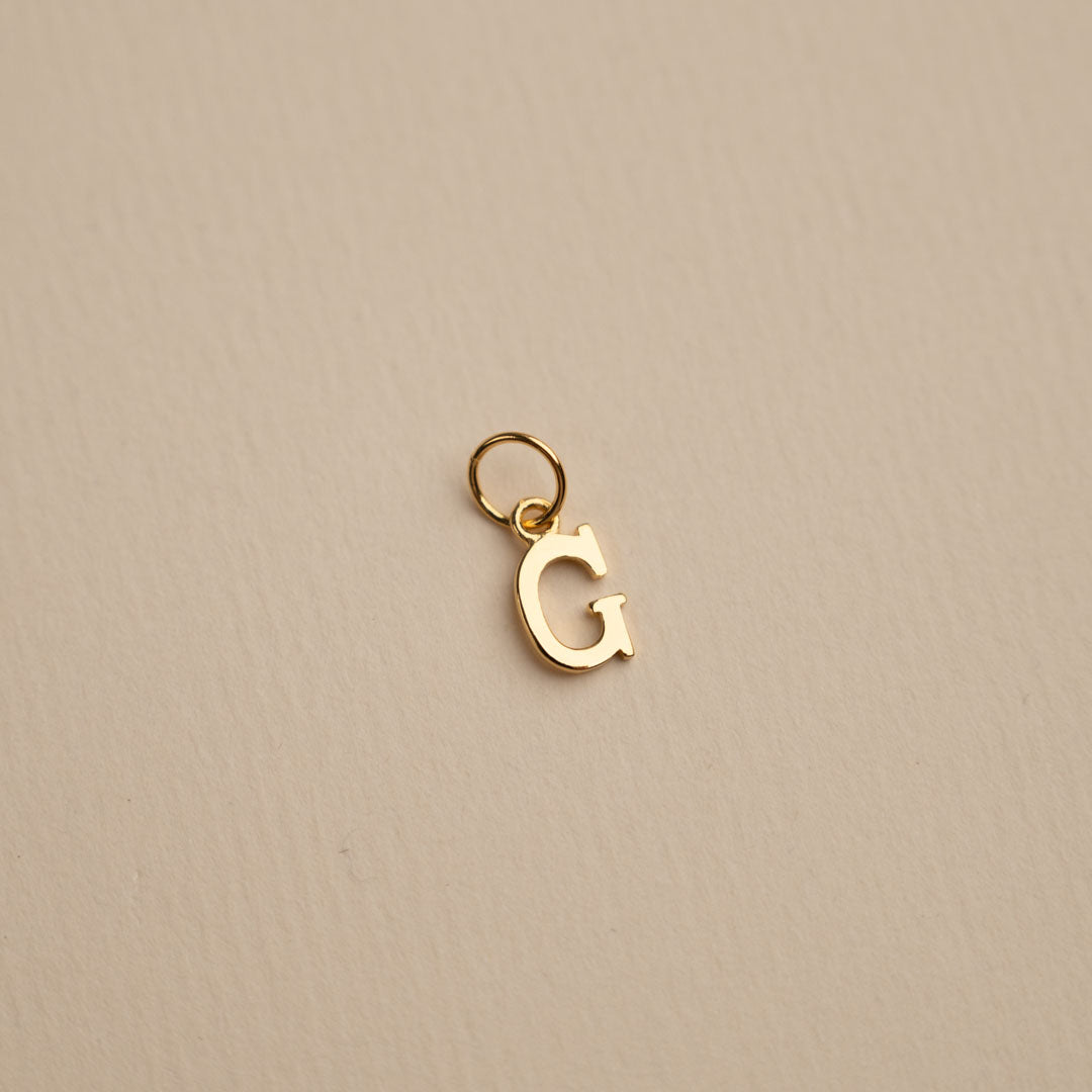 Sabrina Gold Custom Letter Pendant Necklace