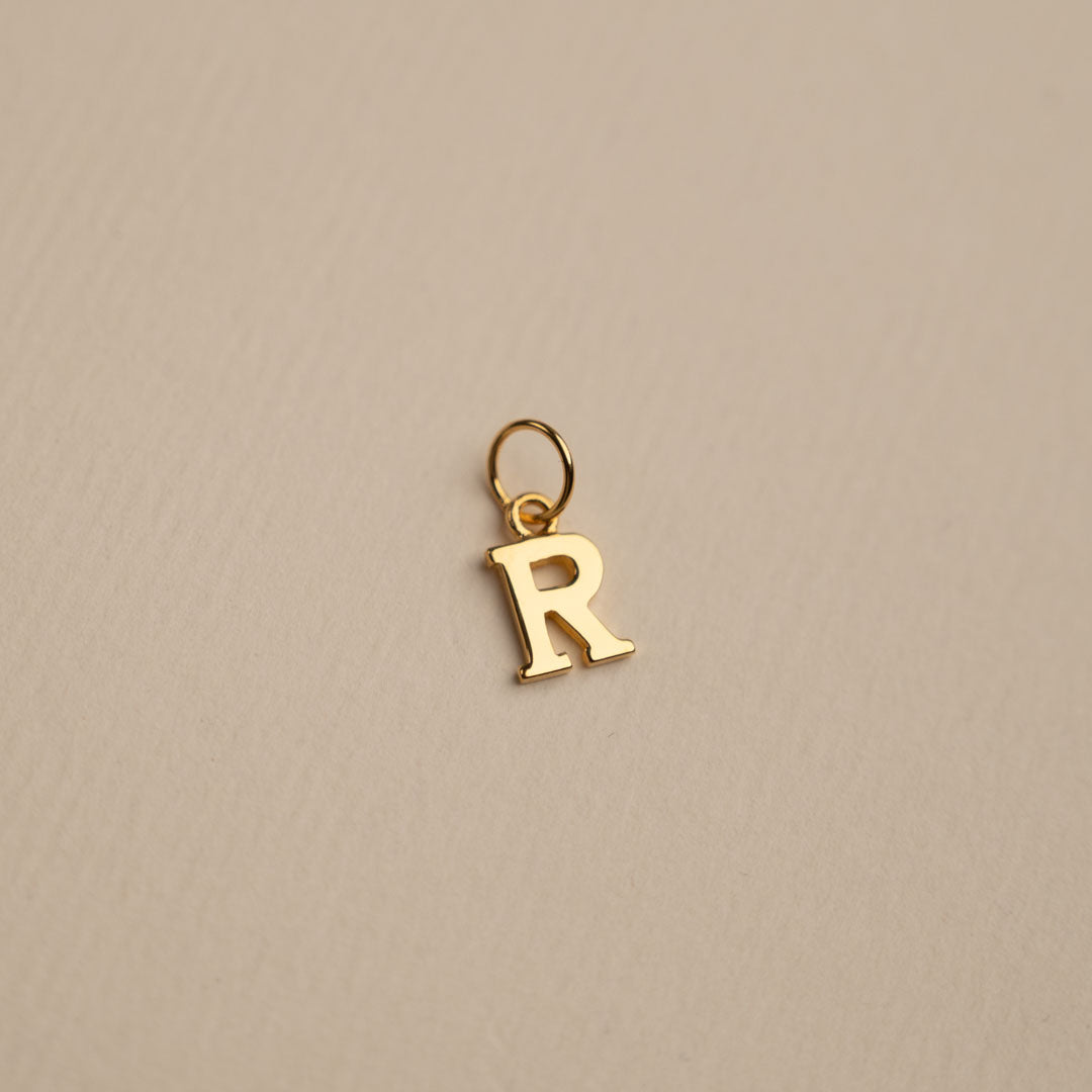 Sabrina Gold Custom Letter Pendant Necklace