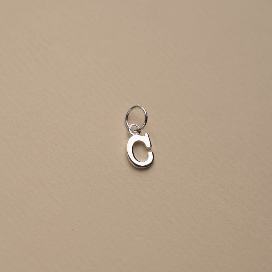 Elegant Nadia Silver Letter Pendant Necklace