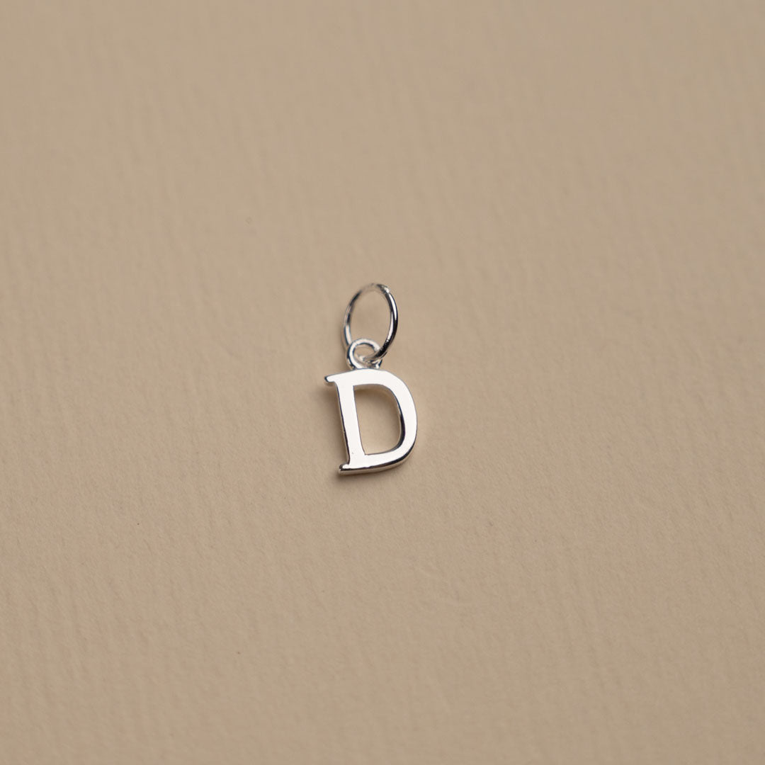 Elegant Nadia Silver Letter Pendant Necklace