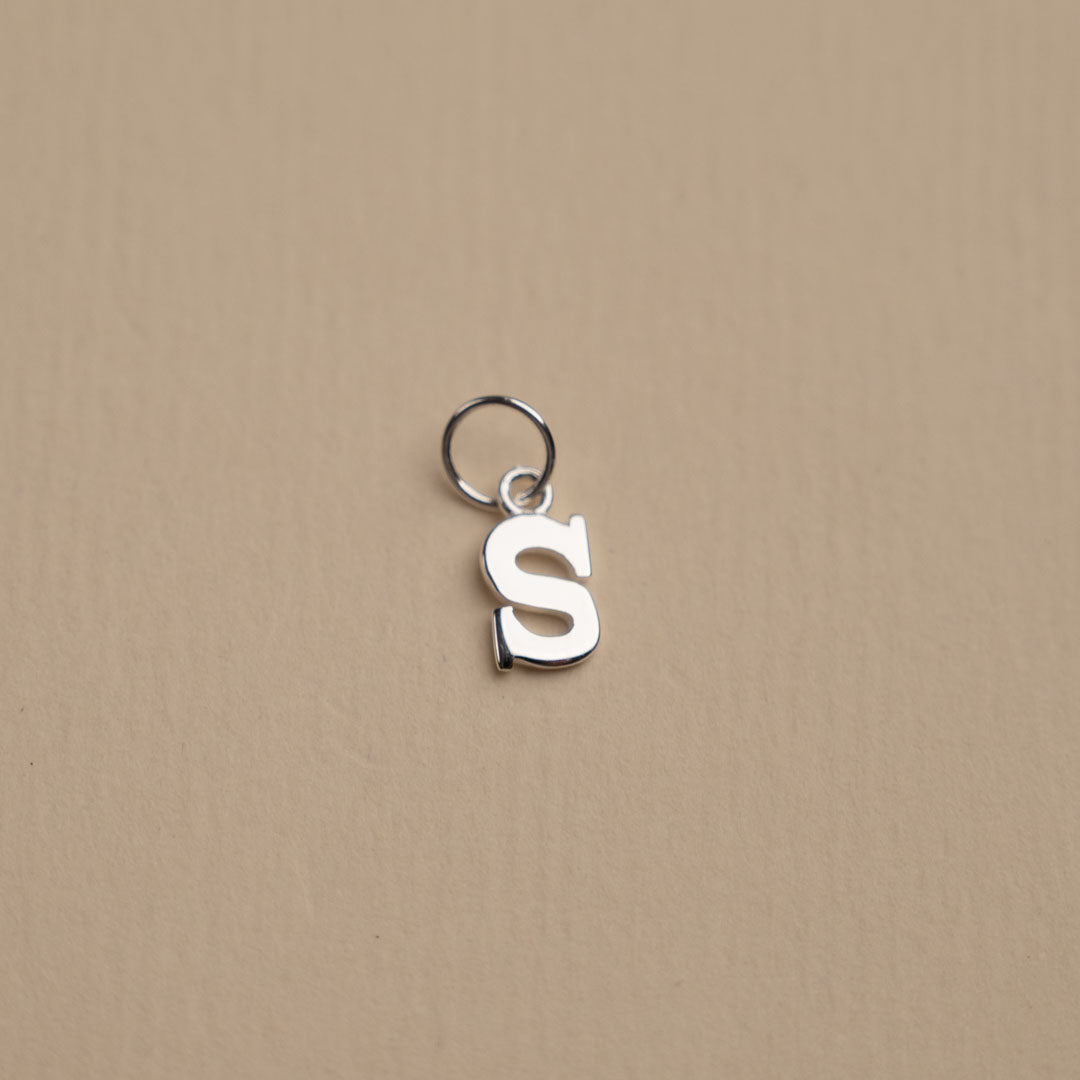 Elegant Nadia Silver Letter Pendant Necklace