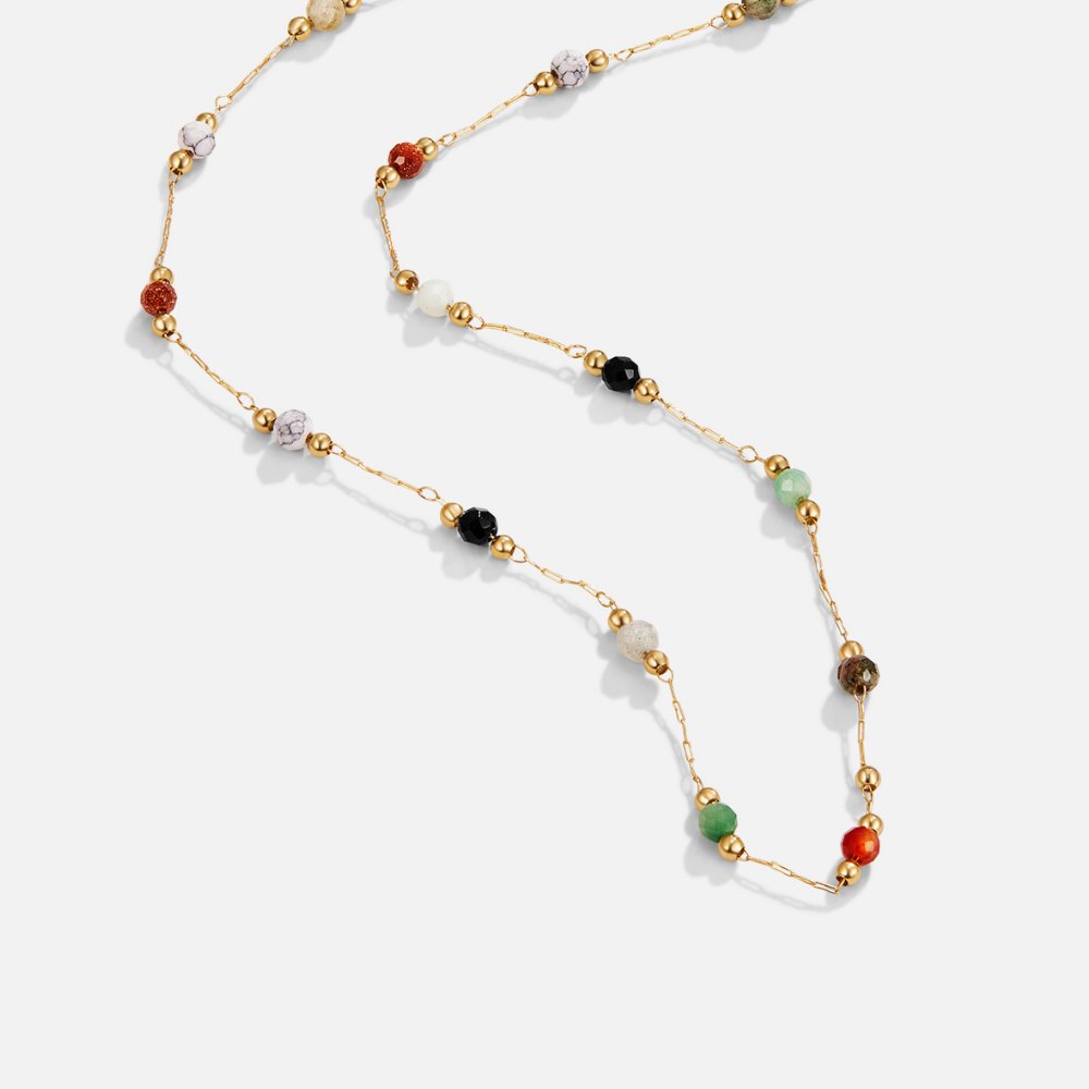 Lala Elegant Pearl & Stone Necklace
