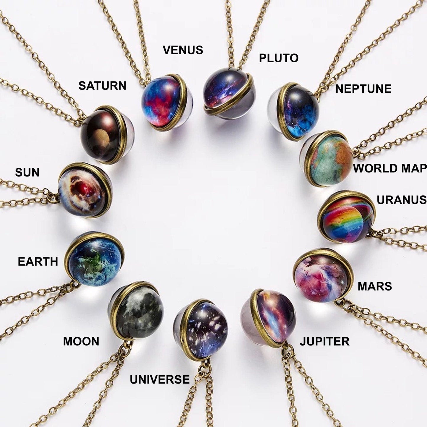 Karima Solar System Planets Inspired Necklace