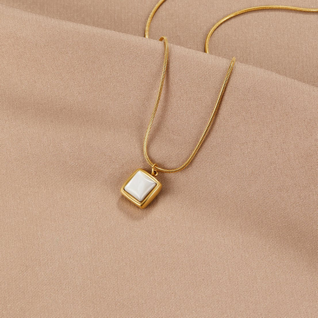 Elegant Riva Moonstone Pendant Necklace