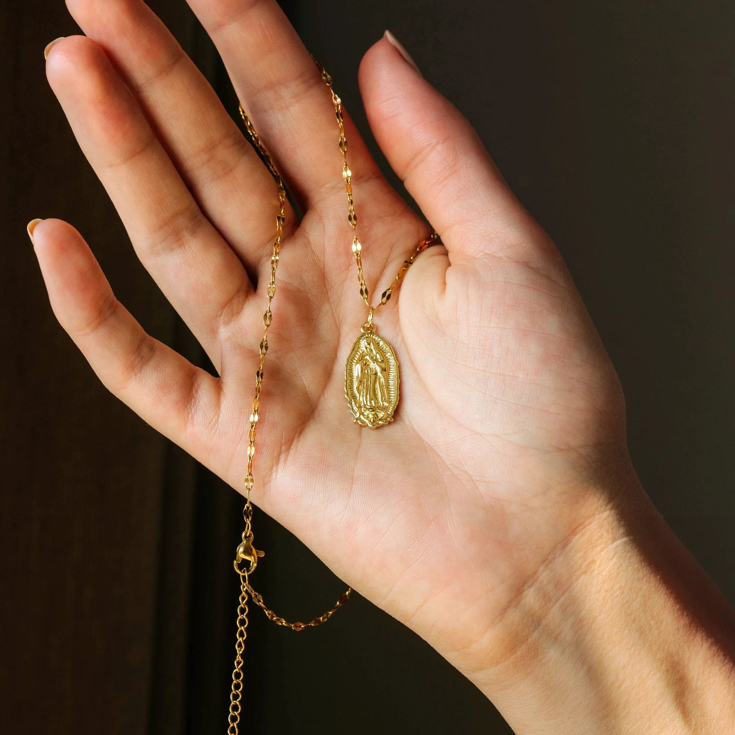 Virgin Mary Symbol Necklace