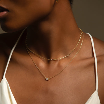 Amere Pearl Baguette Necklace