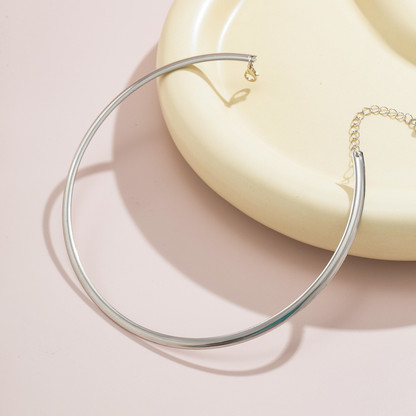 Finely Crafted Stylish Ring Collar Necklace