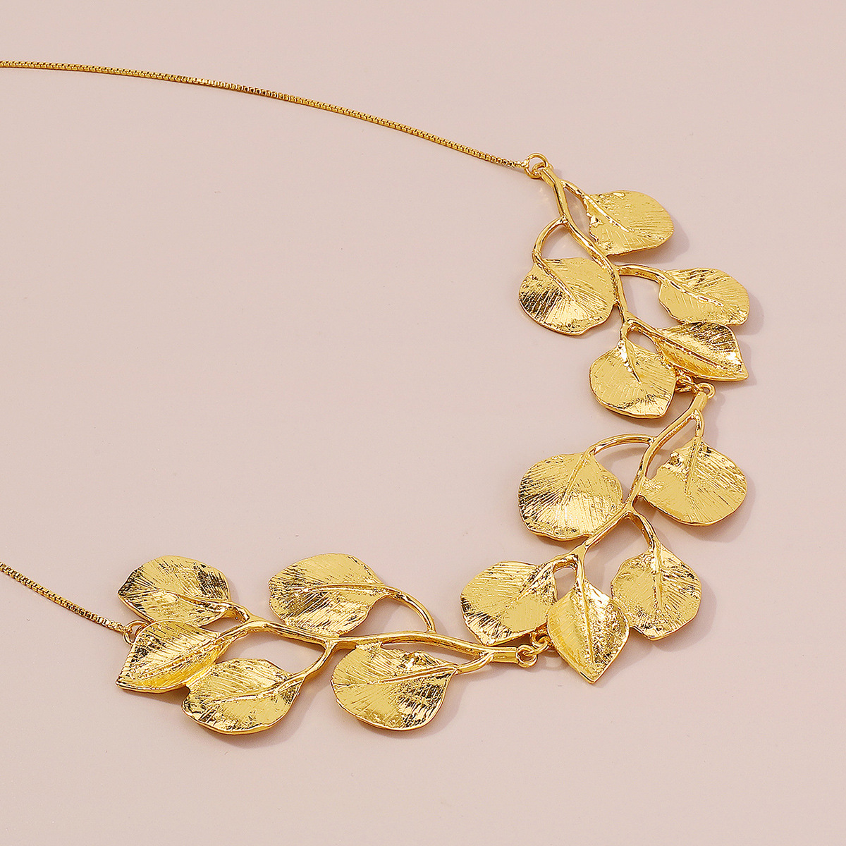 Vintage Fig Leaf Necklace