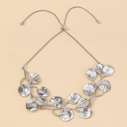 Vintage Fig Leaf Necklace