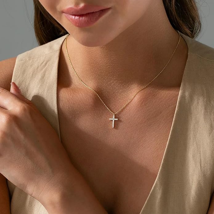 Stone Unity Cross Necklace