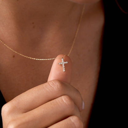 Stone Unity Cross Necklace