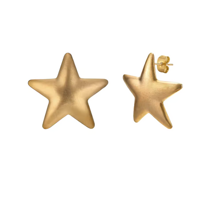 Big Heart Stud Earrings