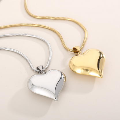 Elegant Large Heart Necklace