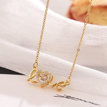 Dear Spelled Elegant Pendant Necklace
