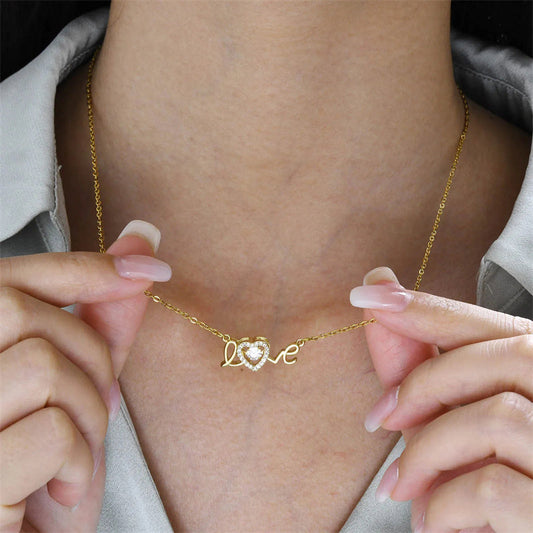 Dear Spelled Elegant Pendant Necklace