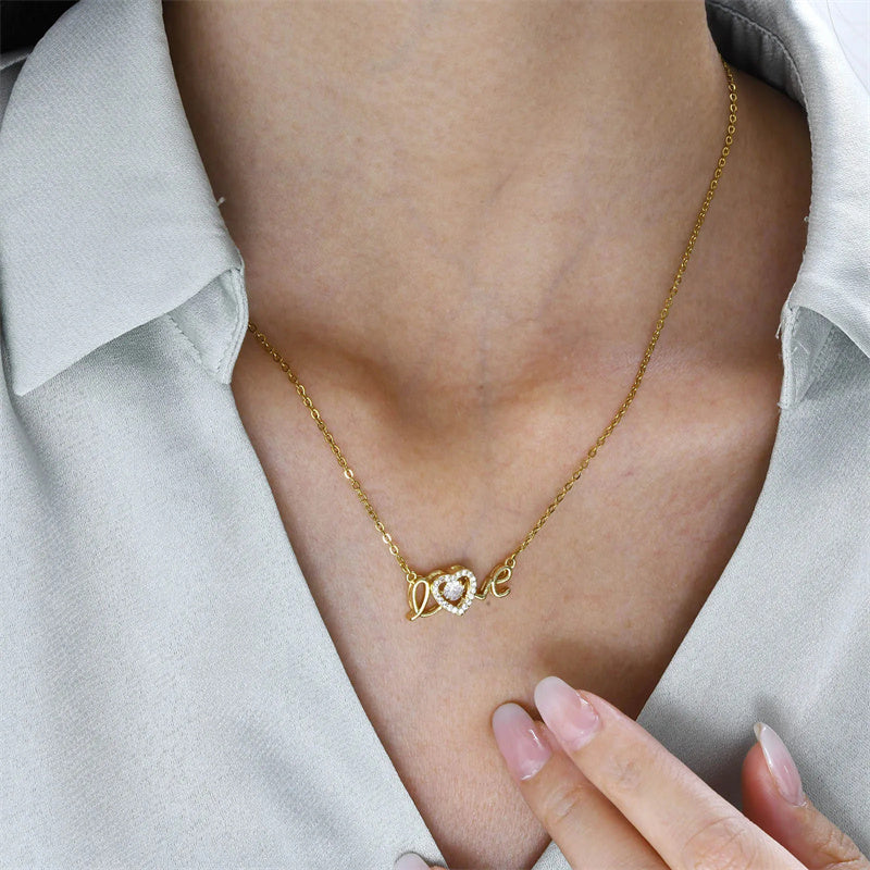 Dear Spelled Elegant Pendant Necklace