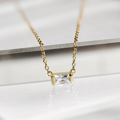Amere Pearl Baguette Necklace