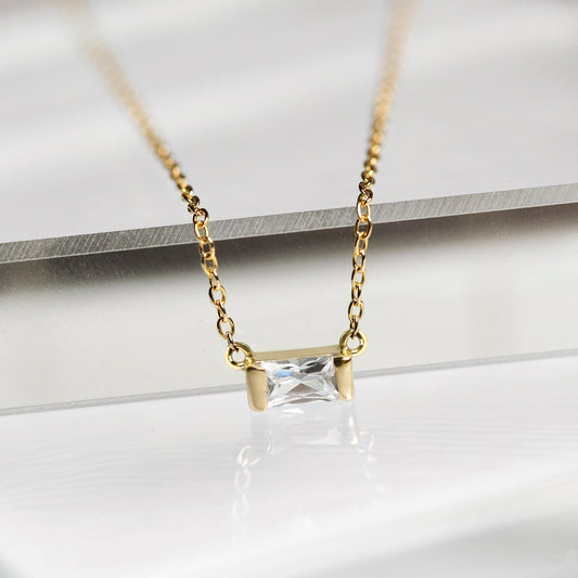 Amere Pearl Baguette Necklace