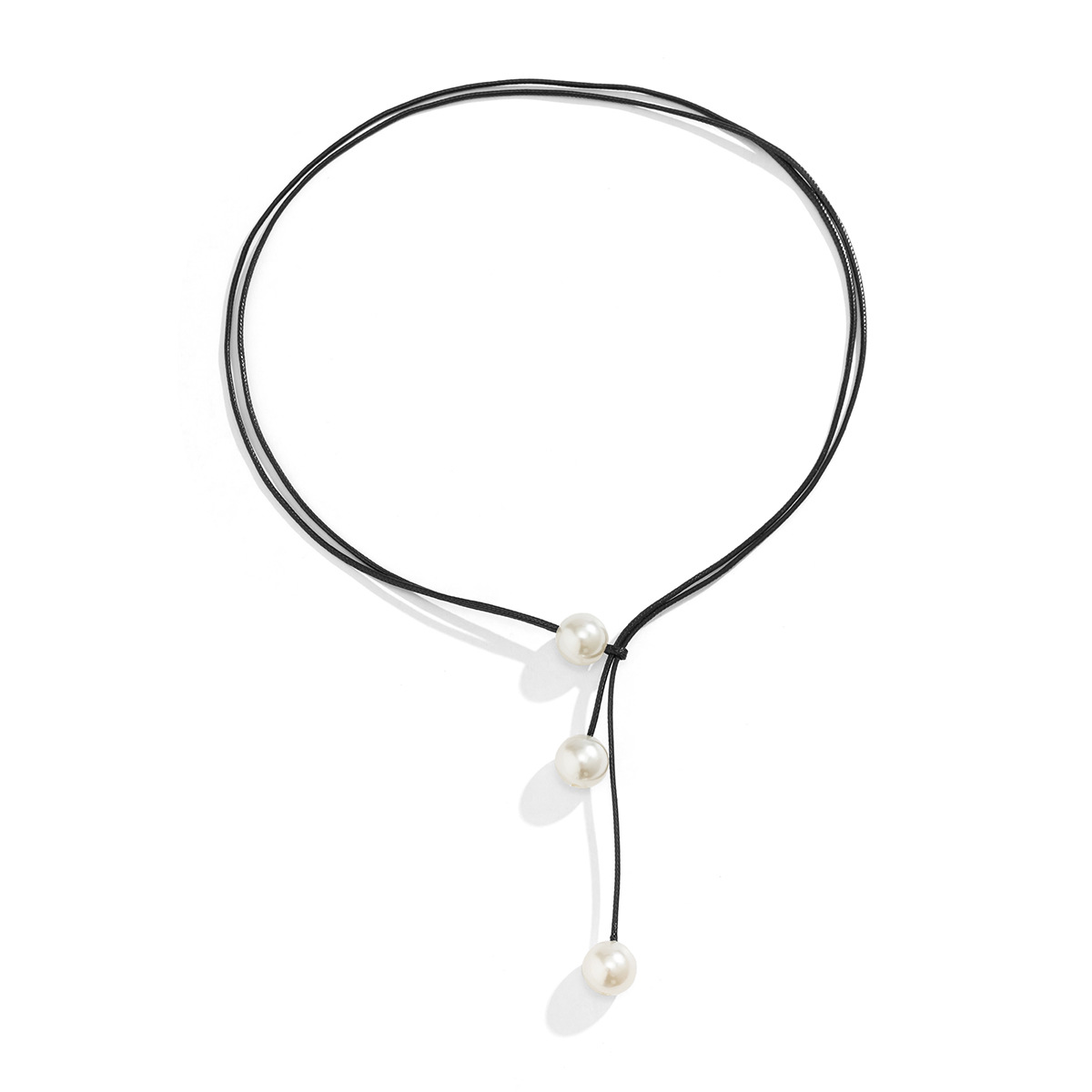 Chic & Playful Cute Collarbone Look Pearl Necklace