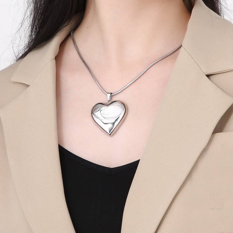 Elegant Large Heart Necklace