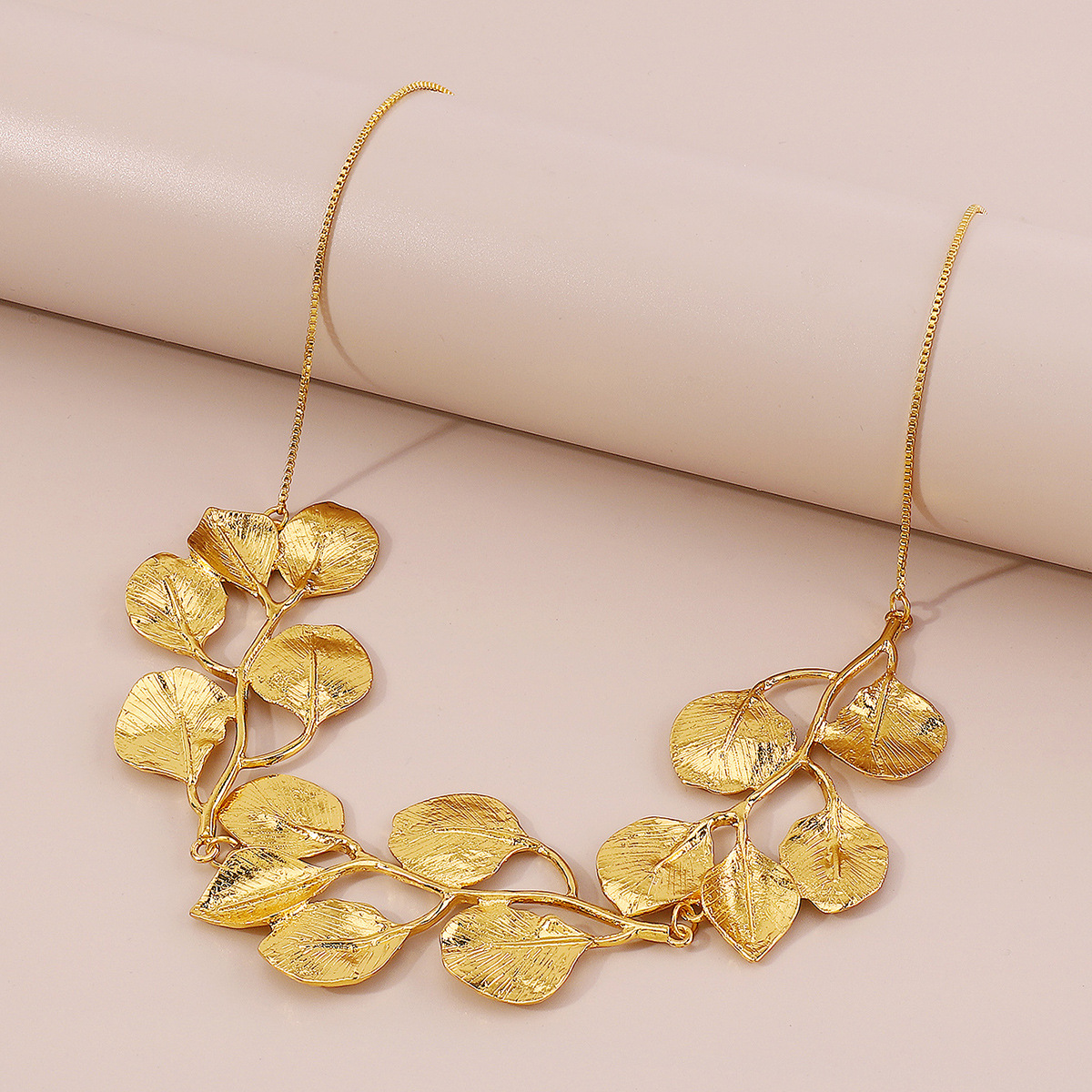 Vintage Fig Leaf Necklace