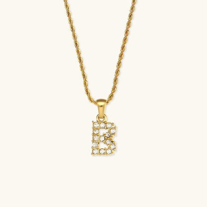 Maeve Personalized Diamond Letter Initial Necklace