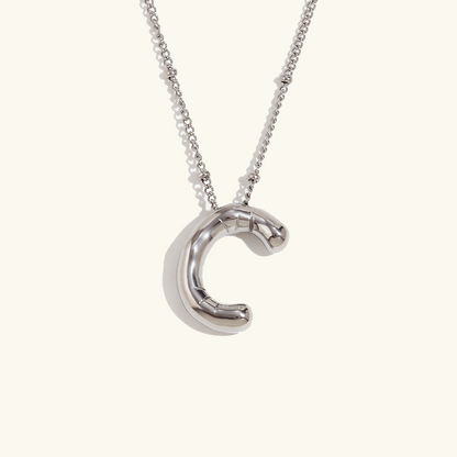 Personalized Gold Ball d'Or Initial Necklace
