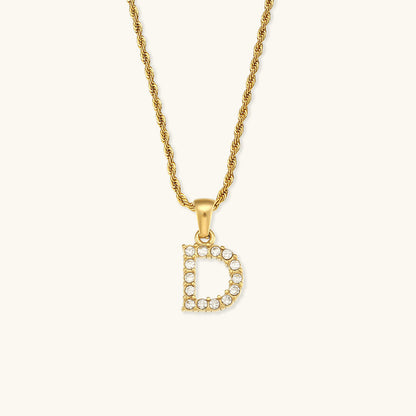 Maeve Personalized Diamond Letter Initial Necklace