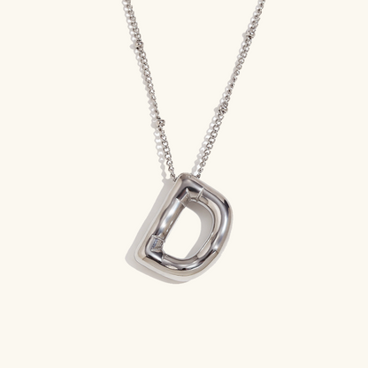 Personalized Gold Ball d'Or Initial Necklace