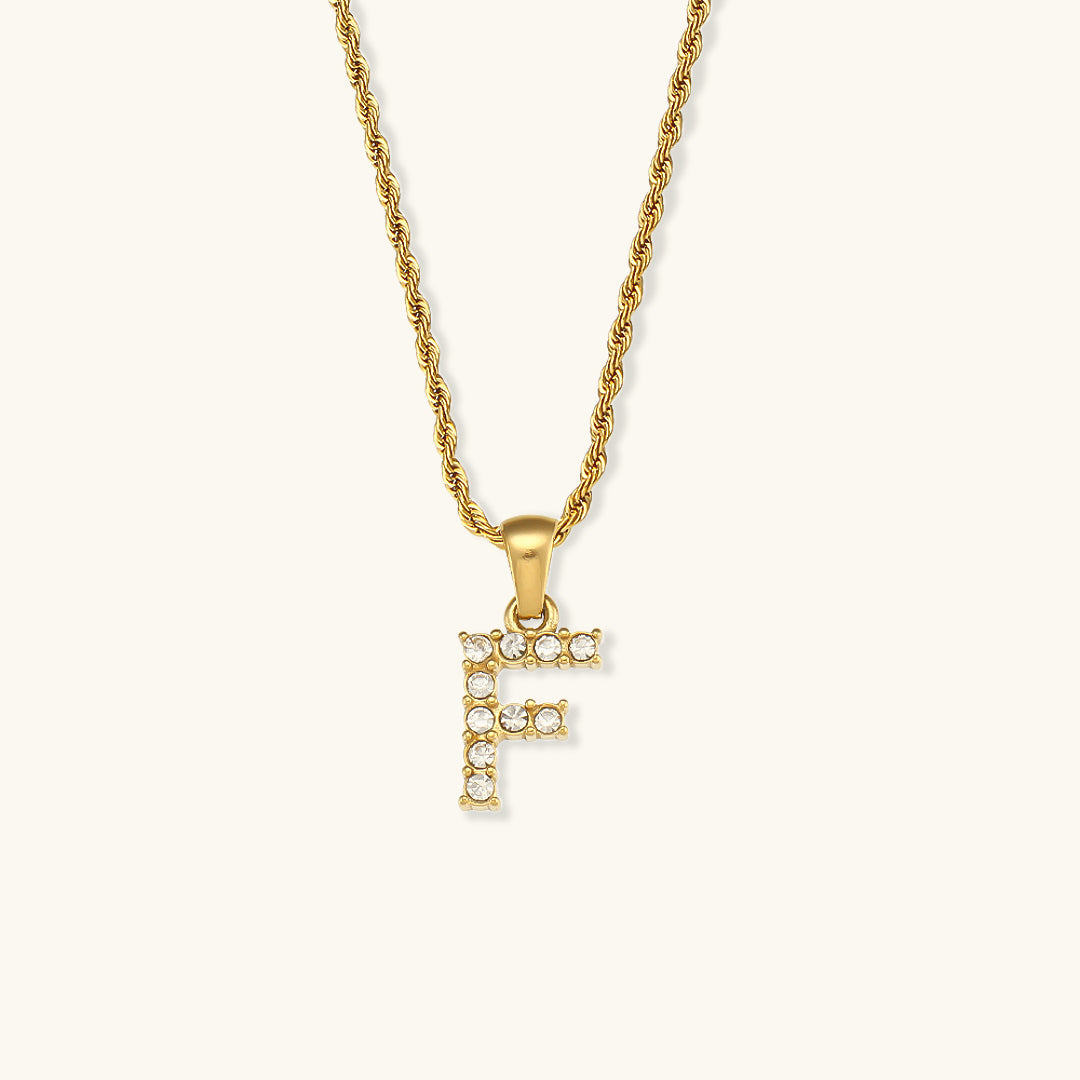 Maeve Personalized Diamond Letter Initial Necklace