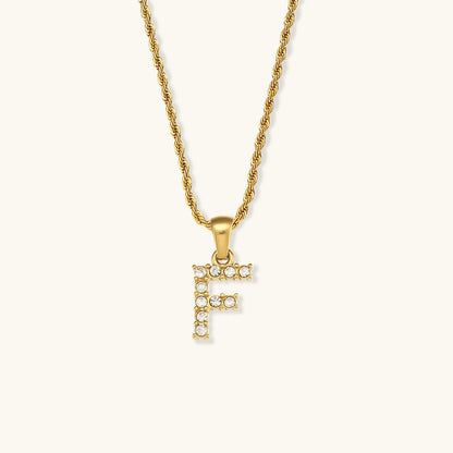 Maeve Personalized Diamond Letter Initial Necklace