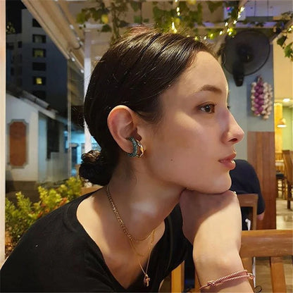 Geometric Ear Cuff Clip Earrings