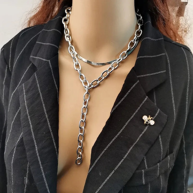 Bold Gothic Chunky Choker Necklace