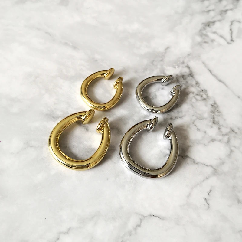 Geometric Ear Cuff Clip Earrings