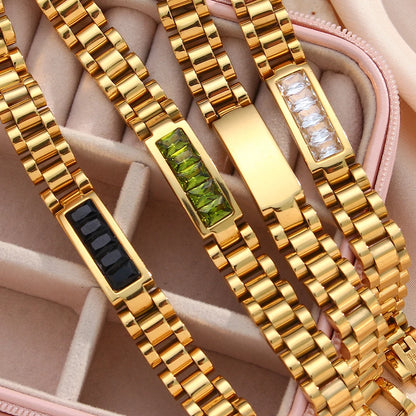 Elegant High-Resilience CZ Chain Bracelet