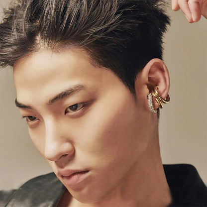 Geometric Ear Cuff Clip Earrings